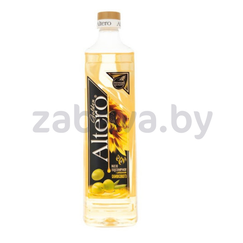 Масло подсолнечное Altero Golden с доб. оливк., 810 мл