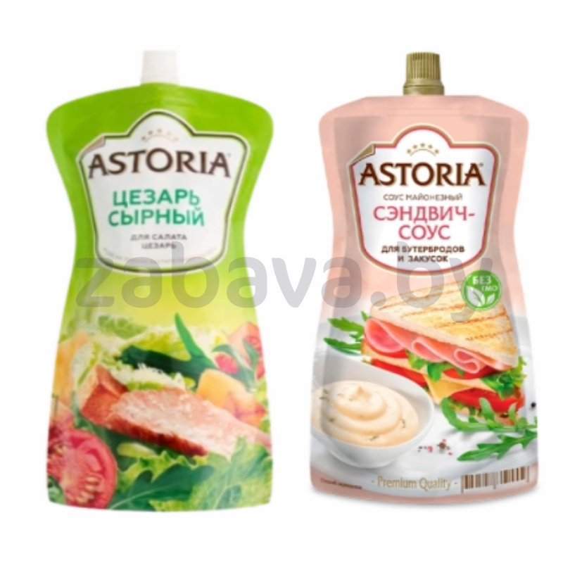Соус Astoria «Цезарь сырный» или «Сэндвич-соус», 200 г