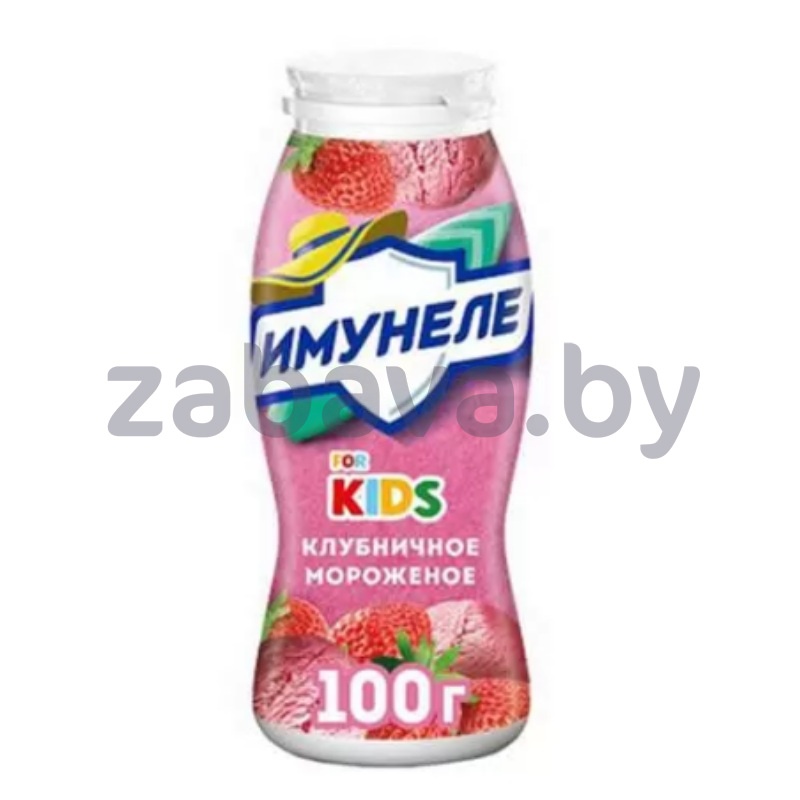 Напиток к/м «Имунеле», 100 г, клубничн. морож.