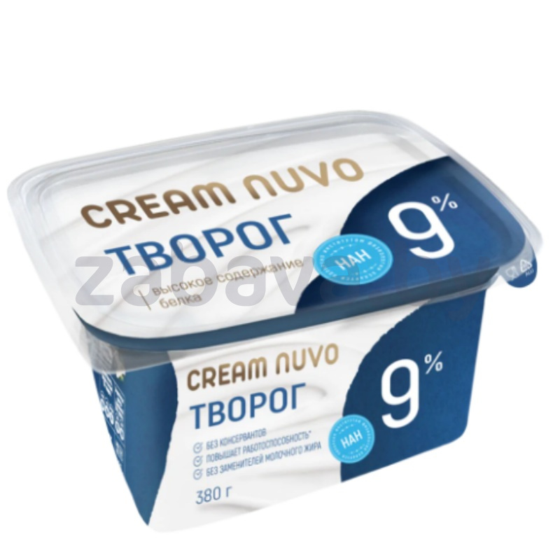 Творог Cream Nuvo, 9%, 380 г
