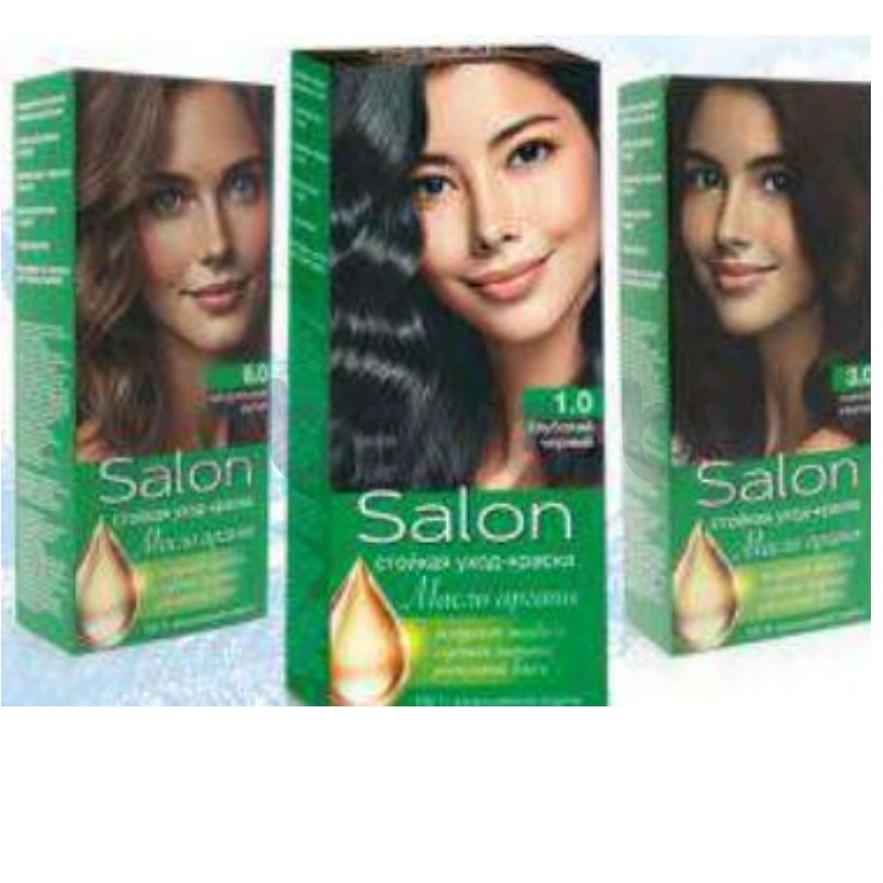 Уход-краска для волос Salon