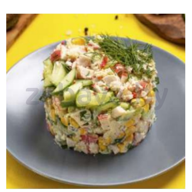 Салат с крабовыми палочками и свежим огурцом, 1 кг