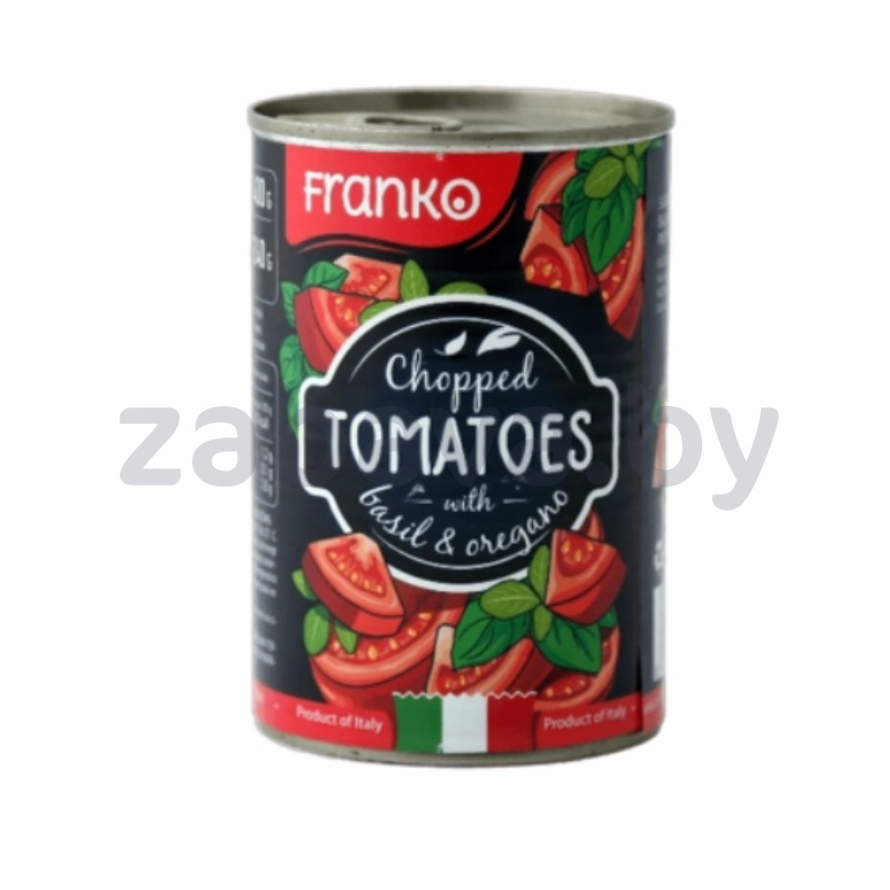 Томаты Franko, консерв., с доб. базилика и орегано, 400 г
