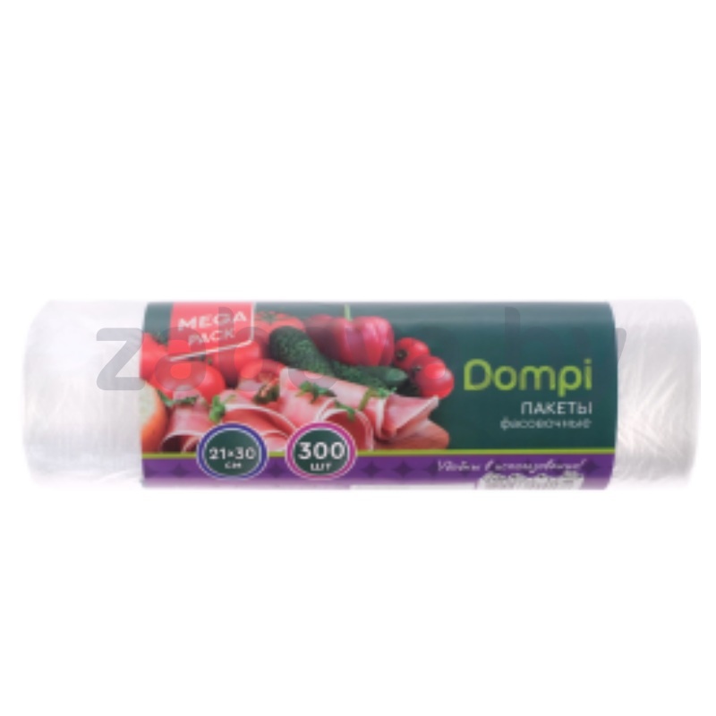 Пакеты фасовочные Dompi, 21×30 см, 500 шт.