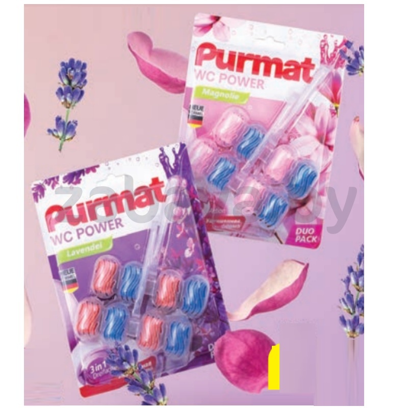 Средство для унитаза Purmat, 2 шт. по 50 г, в ассорт.