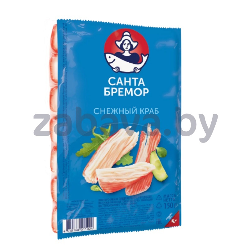 Крабовые палочки «Снежный краб» «Санта Бремор», зам., 150 г