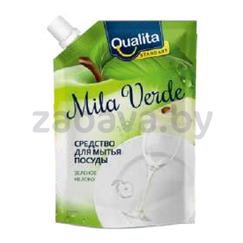 Средство для мытья посуды Qualita Mila Verde «Зелёное яблоко», 450 мл