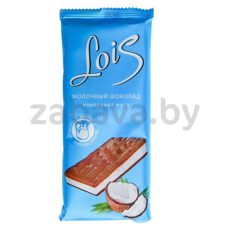 Шоколад молочный Lois с нугой, 80 г, в ассорт.