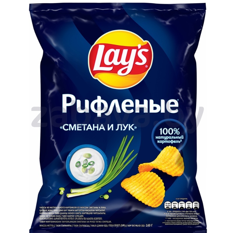 Чипсы Lay`s, сметана и лук, 140 г