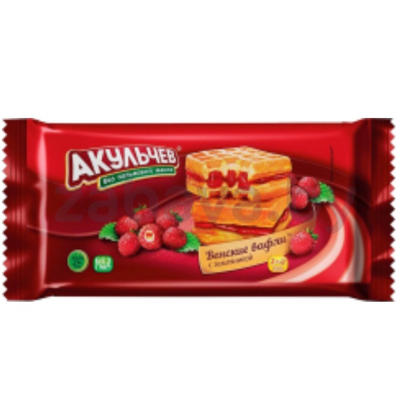 Вафли венские «Акульчев», 100 г, в ассорт.
