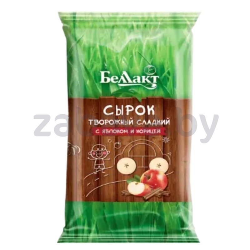 Сырок «Беллакт», яблоко-корица, 100 г