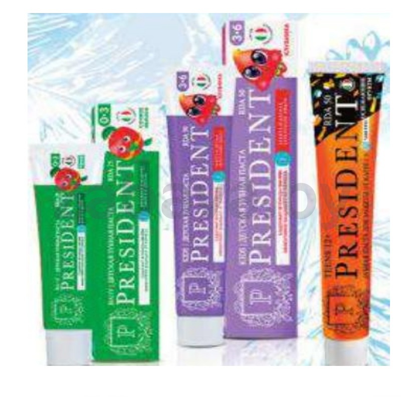 Зубная паста детская President, 45/70 г, в ассорт.