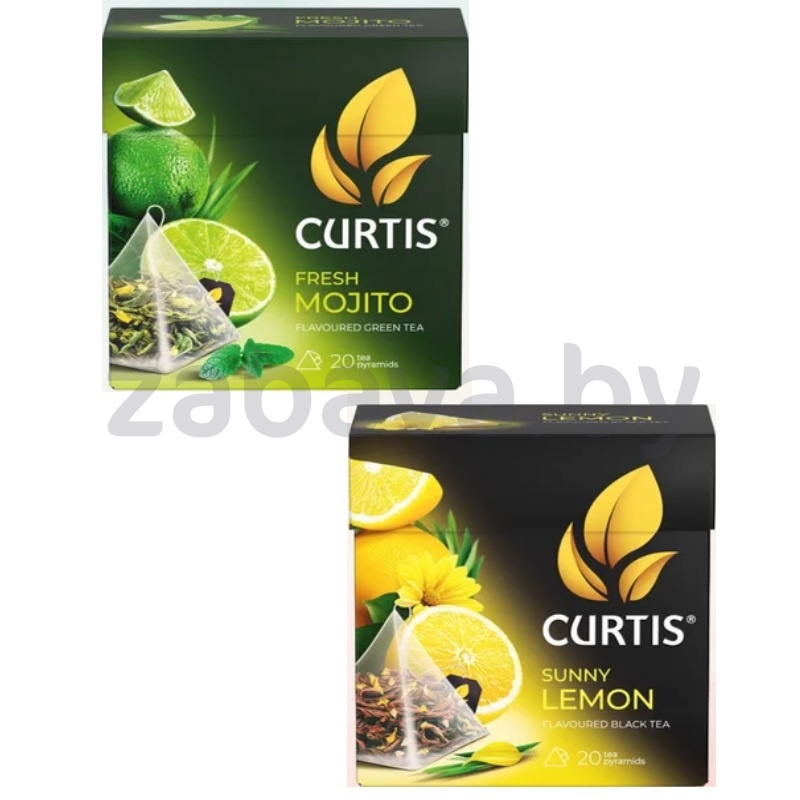 Чай Curtis Fresh Mojito или Sunny Lemon, 20 пир.