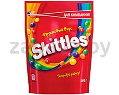 Драже Skittles, 140 г, фруктовый вкус