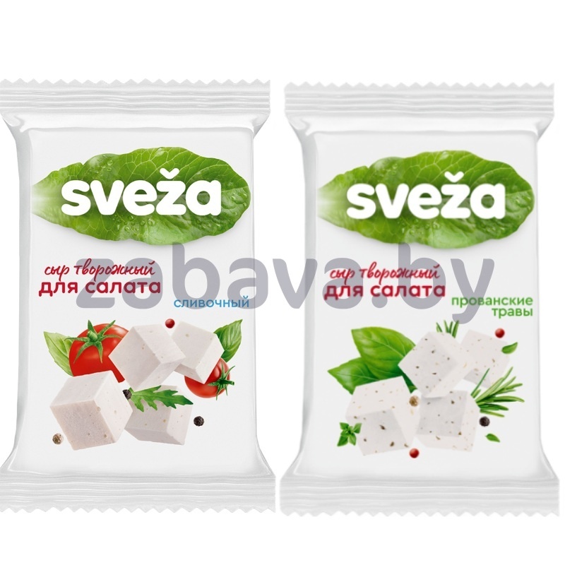 Сыр творожный «Sveza», сливочн. или прованск. травы, 50%, 250 г