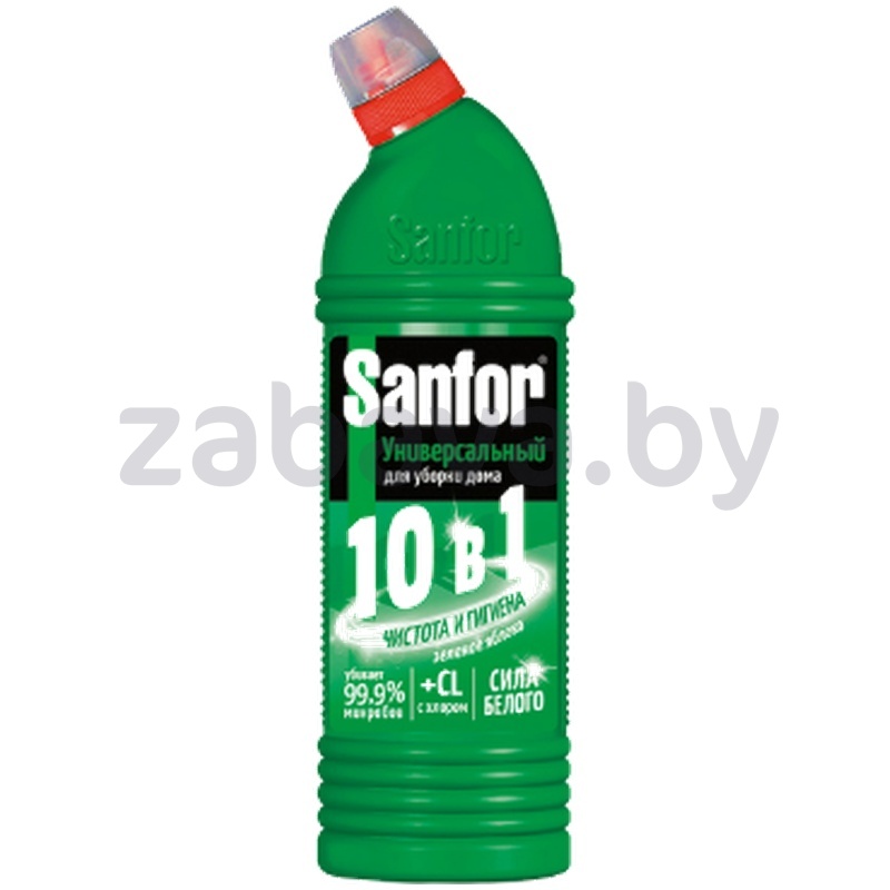 Гель для сантехники Sanfor, зеленое яблоко, 750 мл