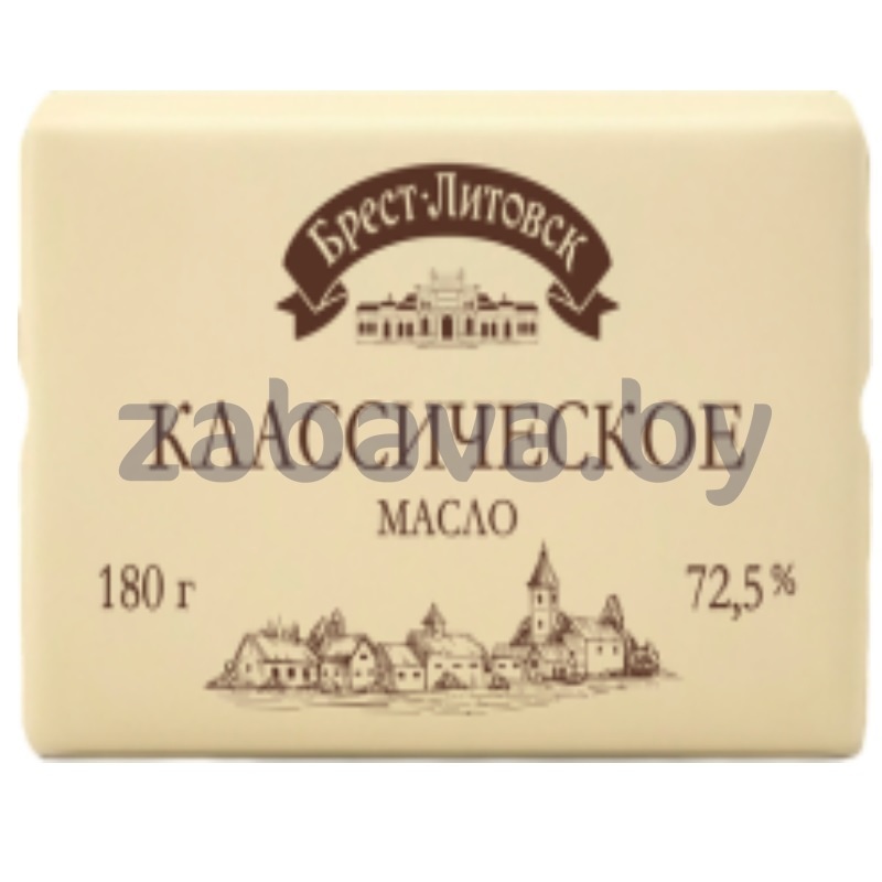 Масло сладкослив. «Брест-Литовск», классическое, 72,5%, 180 г