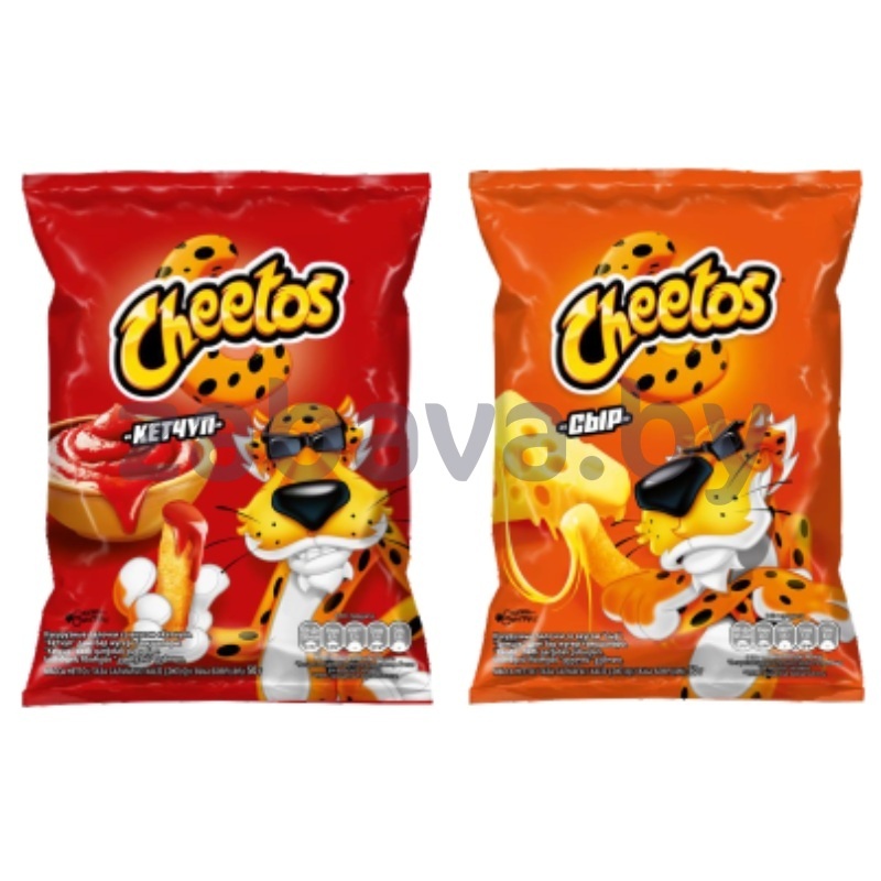 Палочки кукурузные Cheetos, кетчуп/сыр, 50 г, 2 шт.