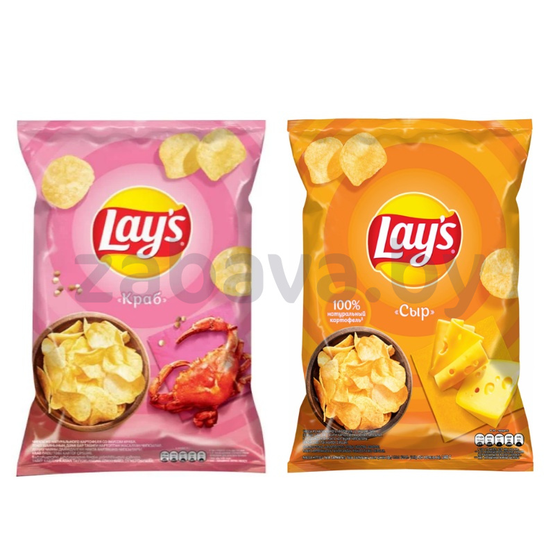 Чипсы Lay’s, 140 г, краб/сыр