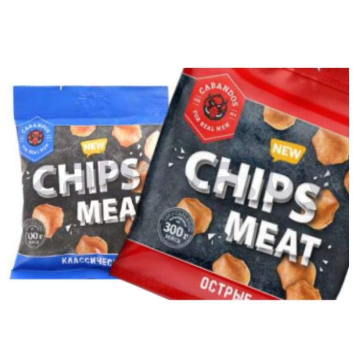 Чипсы Cabandos Chips Meat, классические или острые, 30 г