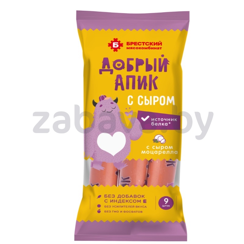 Сосиски «Добрый Апик», в/с, «Бресткий» МК, 320 г