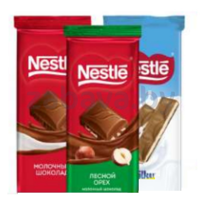 Шоколад Nestle, 82 г, в ассорт.