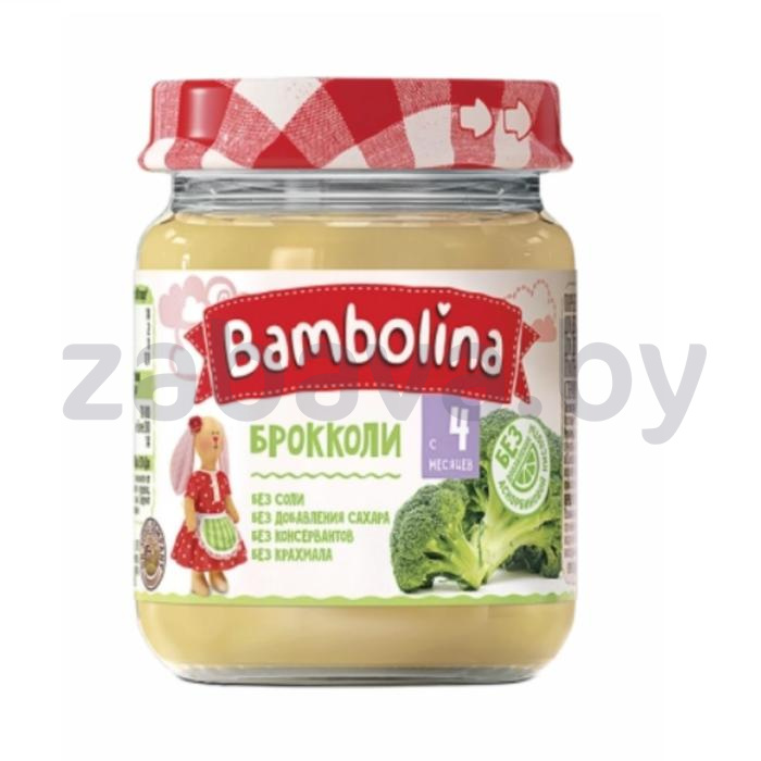 Пюре Bambolina брокколи, 100 г