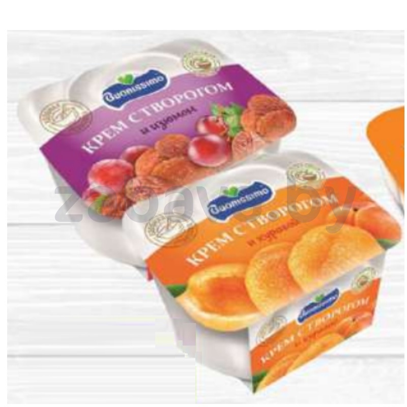 Крем с творогом Buonissimo, 180 г, изюм/курага