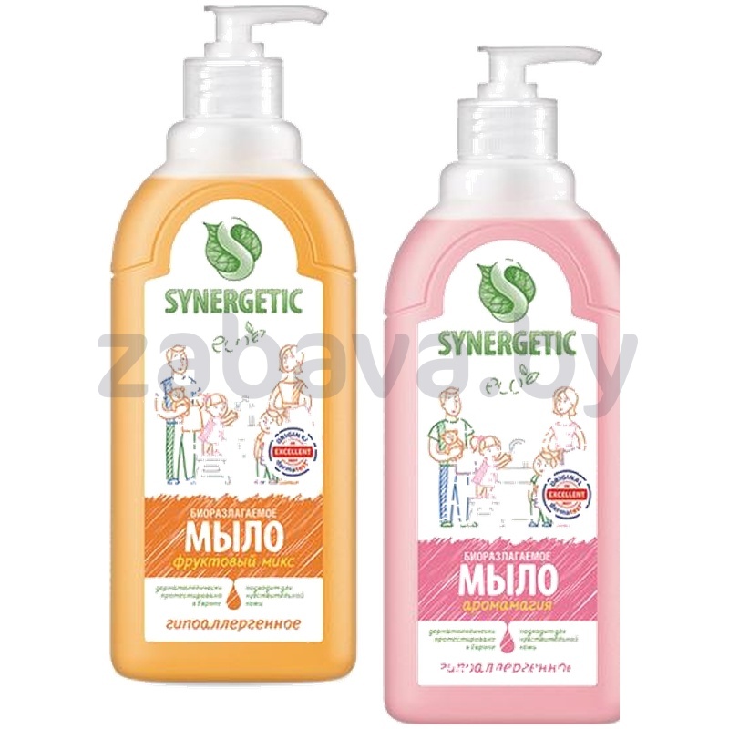 Мыло жидкое для рук и тела Synergetic, 500 мл