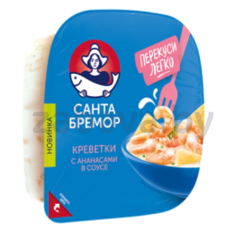 Салат из морепрод. «Санта Бремор», креветки с ананасами в соусе, 150 г