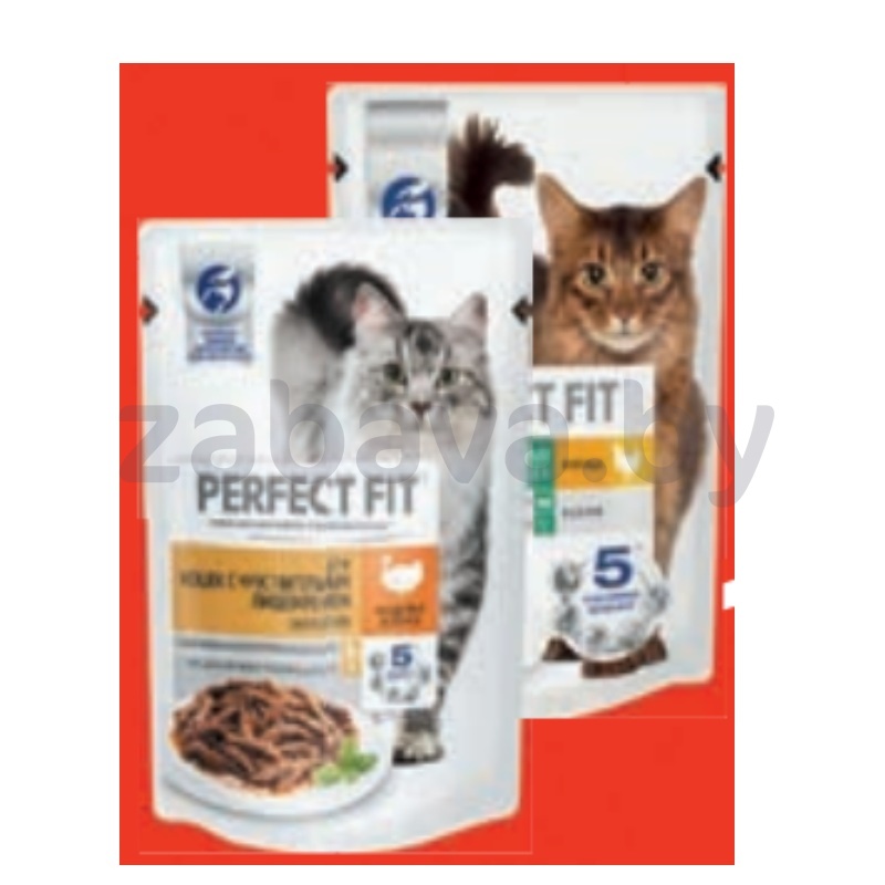 Корм Perfect Fit, индейка или курица в соусе, 75 г