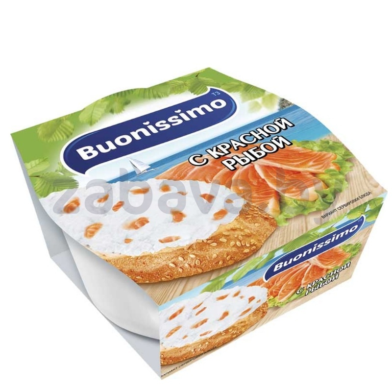 Крем с творогом Buonissimo с красной рыбой, 120 г