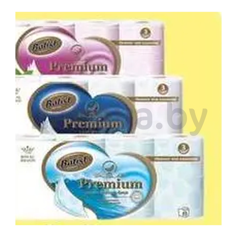 Бумага туалетная Batis Premium, в ассортименте, 3 слоя, 8 рулонов