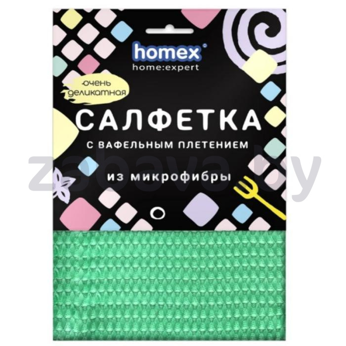 Салфетка Homex «Очень деликатная», микрофибра, 30×30 см