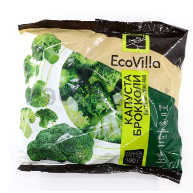 Капуста брокколи EcoVilla, мор., 400 г