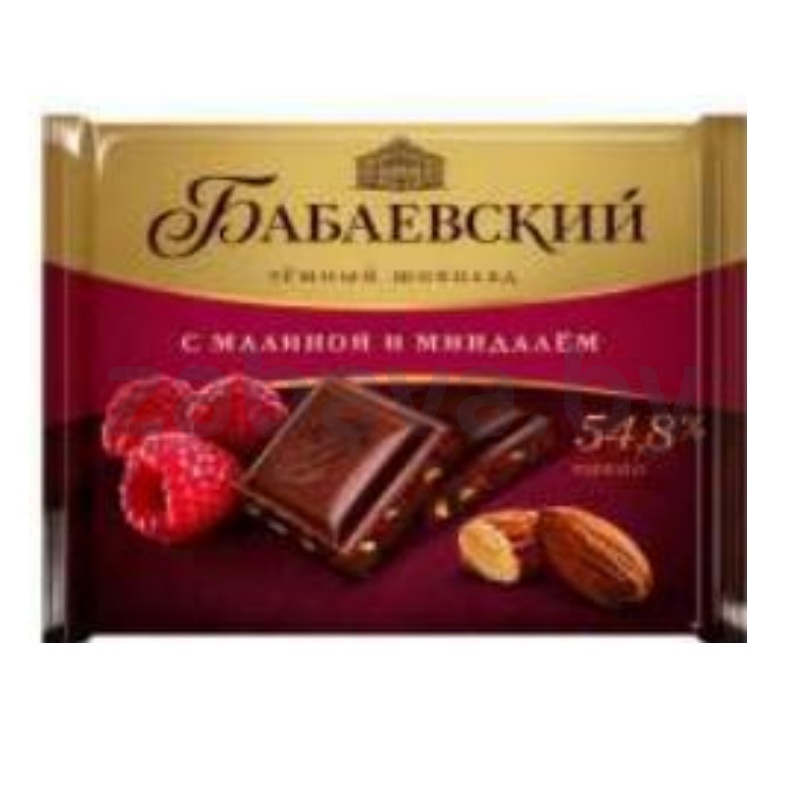 Шоколад «Бабаевский», темн. с малиной и миндал., 70 г