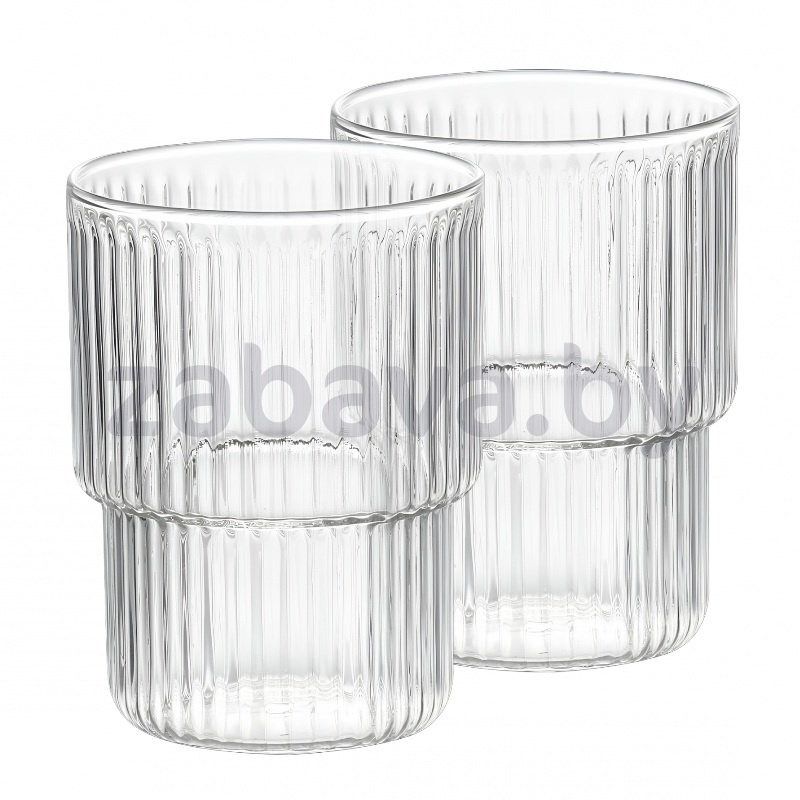 Набор стаканов Makkua Ribbed Glassware Rg370, 2 шт.