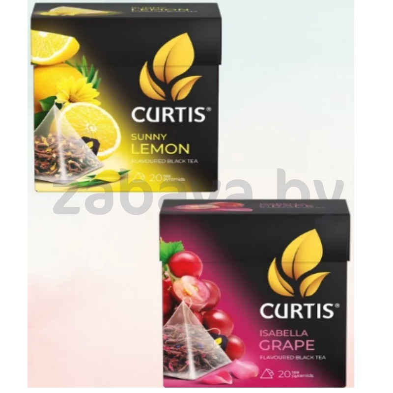 Чай Curtis Sunny Lemon или Isabella Grape, 20 пак.