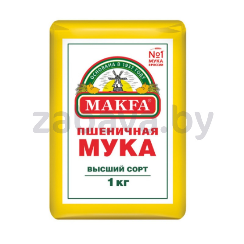 Мука пшеничная Makfa, в/с, 1 кг