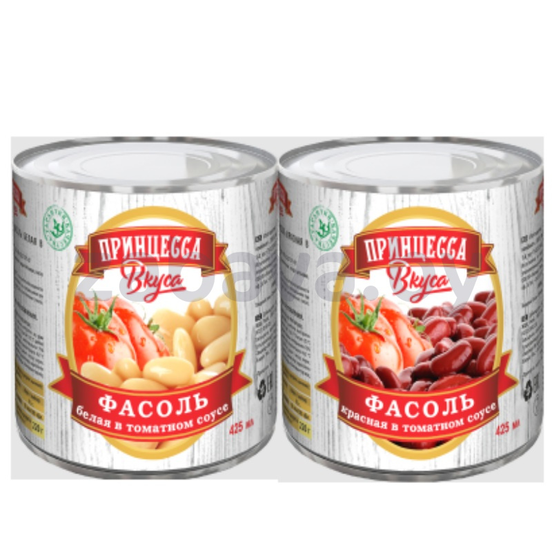 Фасоль «Принцесса вкуса», красная или белая в т/с, 420 г