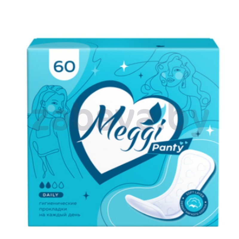 Гигиенические прокладки Meggi Panty, 60 шт.