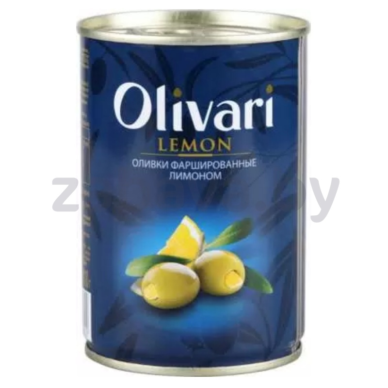 Оливки зелёные Olivari, лимон, 300 г