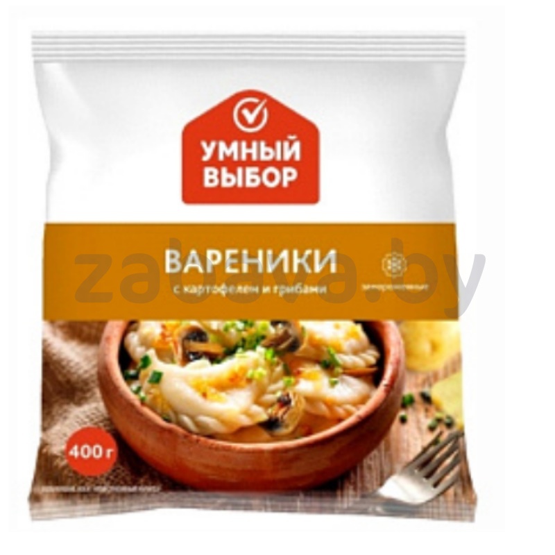 Вареники «Умный выбор», картофель и грибы, 400 г