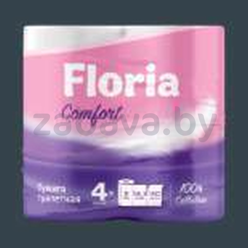 Бумага туалетная Floria Comfort, двухслойная, 4 рулона