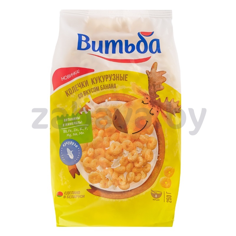 Колечки «Витьба», готов. завтрак, банан, 250 г