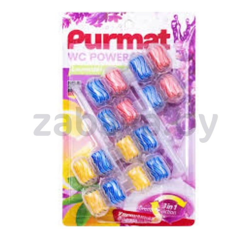 Средство д/унитаза Purmat, лаванда-лимон, 4 шт. по 50 г