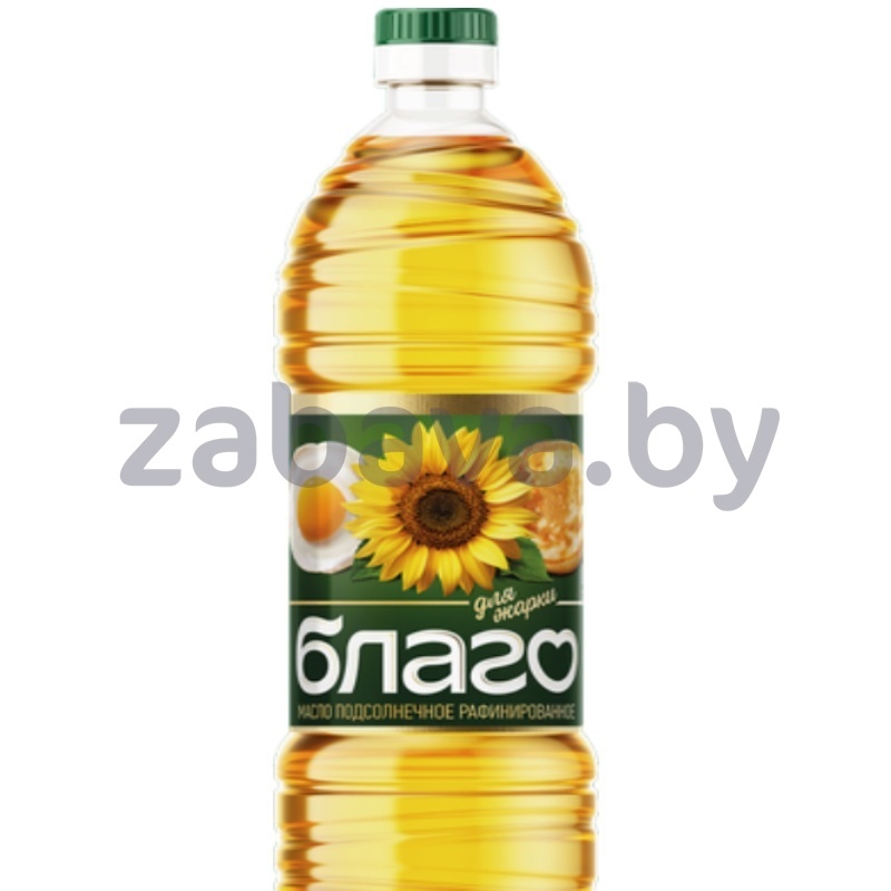 Масло подсолнечное «Благо», раф., 1 л