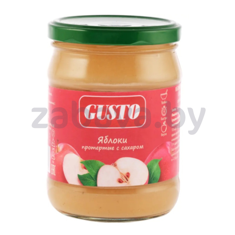 Яблоки Gusto, протёртые с сахаром, 480 г