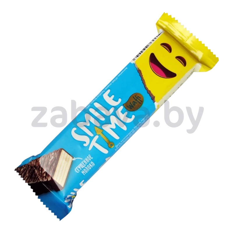 Вафельный батончик Smile Time со сгущённым молоком, 33 г