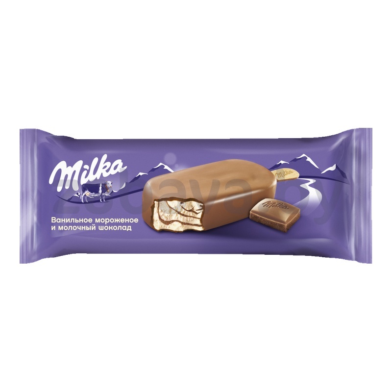 Мороженое эскимо Milka, ваниль-шоколад, 62 г